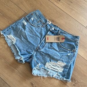 Levis 501 high rise shorts